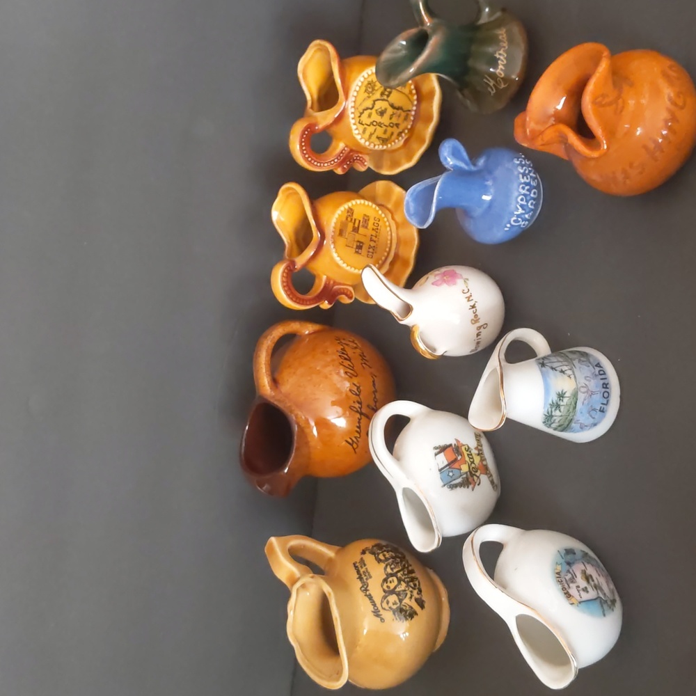 Vintage Miniature Pitchers Various  Destinations Collection 11